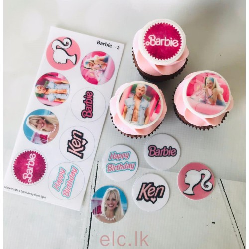 Edible Wafer Toppers Set BARBIE 2